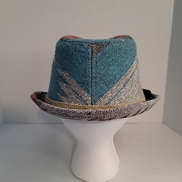 Christy\'s Crown Collection Women\'s Zigzag Pattern Hat Grey Rust Blue Size... main image 8